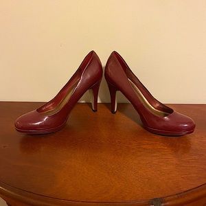 Franco Sarto Cherry Red Patent Heels